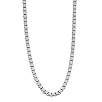 Mens Sterling Silver 20 Inch Box Chain Necklace
