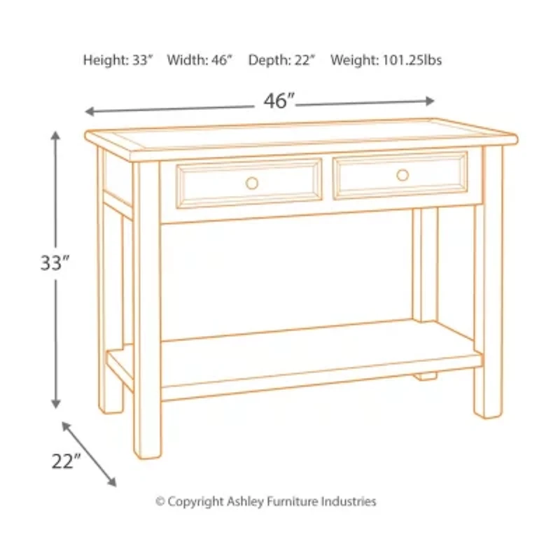 Signature Design by Ashley® Roanoke 2-Drawer Console Table
