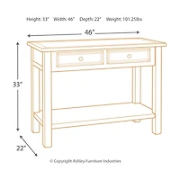 Signature Design by Ashley® Roanoke 2-Drawer Console Table