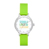 Womens Green Strap Watch Fmdbp001f
