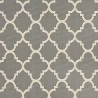 Safavieh Courtyard Collection Crispian Geometric Indoor/Outdoor Square Area Rug