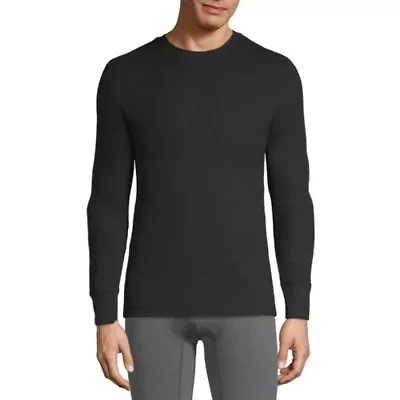 St. John's Bay Mens Heritage Performance-Big Crew Neck Long Sleeve Thermal Shirt