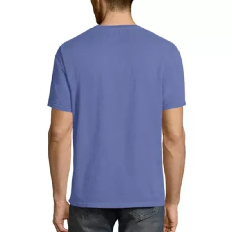 Hanes Men's ComfortWash Garment-Dyed Short Sleeve Tee with Pocket
