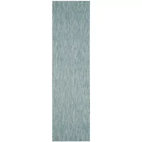 Safavieh Courtyard Collection Elisa Geometric Indoor/Outdoor Runner Rug