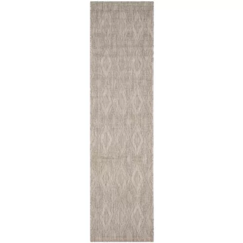 Safavieh Courtyard Collection Elisa Geometric Indoor/Outdoor Runner Rug