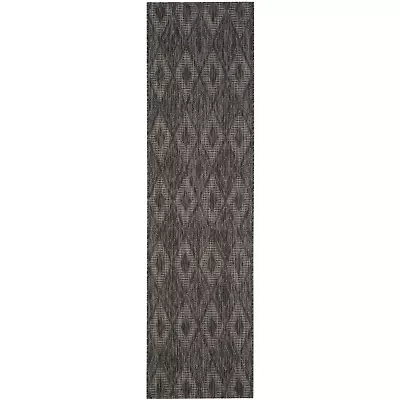 Safavieh Courtyard Collection Elisa Geometric Indoor/Outdoor Runner Rug