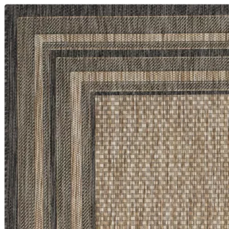 Safavieh Courtyard Collection Wanda Stripe Indoor/Outdoor Square Area Rug