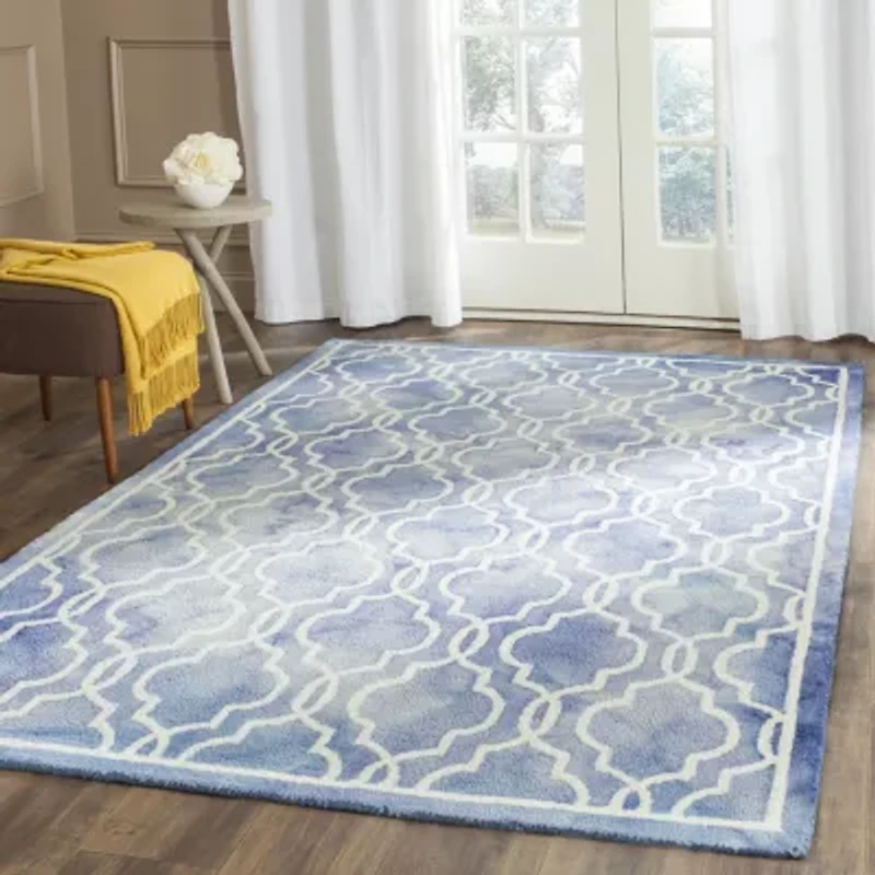 Safavieh Dip Dye Collection Jalen Geometric Square Area Rug