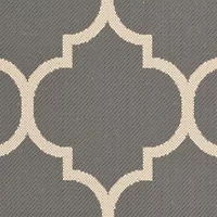 Safavieh Courtyard Collection Amias Geometric Indoor/Outdoor Round Area Rug