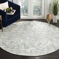 Safavieh Marbella Collection Bryon Geometric Round Area Rug