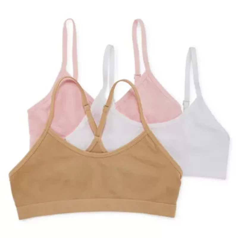 Maidenform Big Kid Girls Multi-Pack 3-pc. Bralette J4378