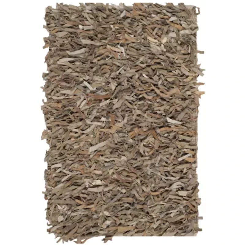 Safavieh Leather Shag Collection Akilah Solid Area Rug