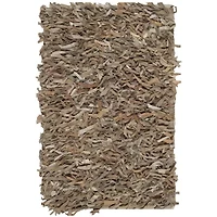 Safavieh Leather Shag Collection Akilah Solid Area Rug