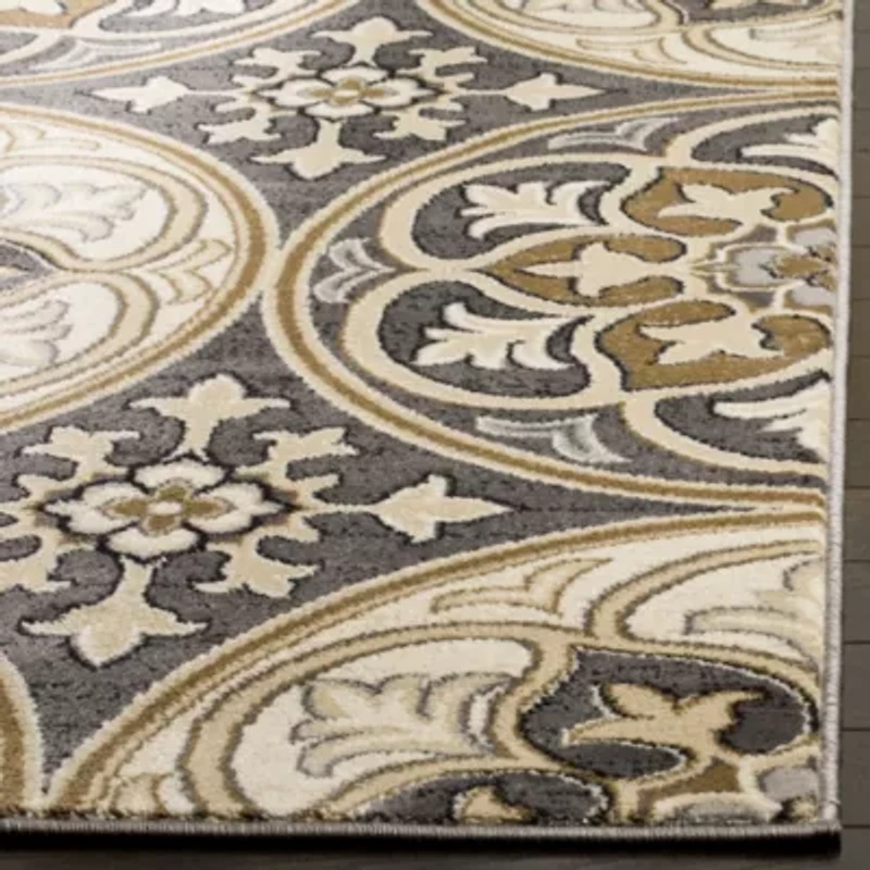 Safavieh Lyndhurst Collection Evette Floral SquareArea Rug