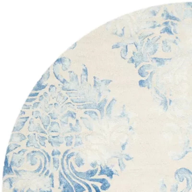 Safavieh Dip Dye Collection Collin Floral Round Area Rug