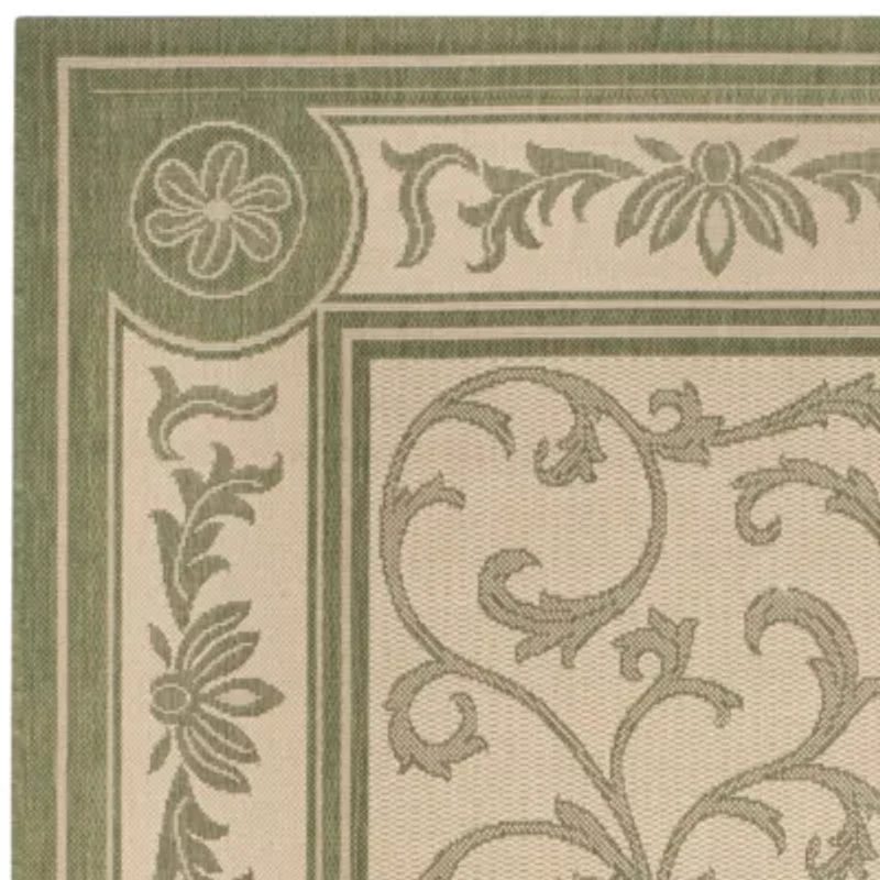 Safavieh Courtyard Collection Miah Floral Indoor/Outdoor Area Rug