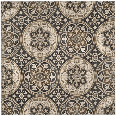 Safavieh Lyndhurst Collection Evette Floral SquareArea Rug