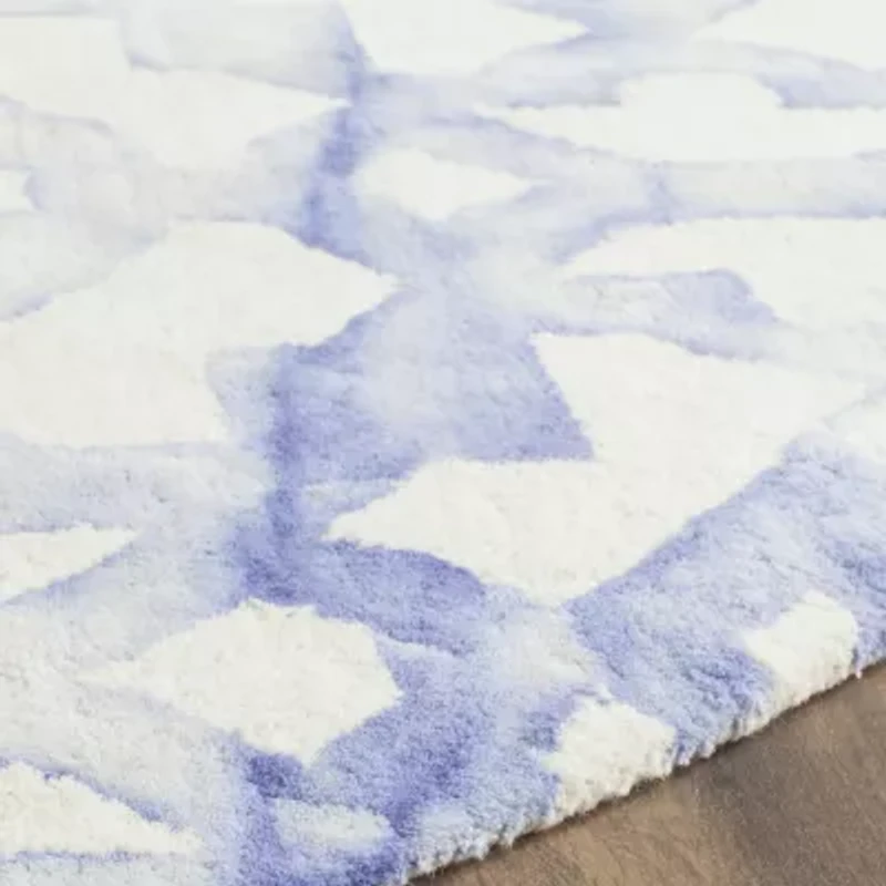 Safavieh Dip Dye Collection Joakim Geometric Round Area Rug