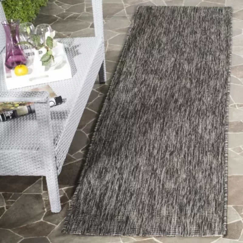Safavieh Courtyard Collection Elisa Geometric Indoor/Outdoor Runner Rug