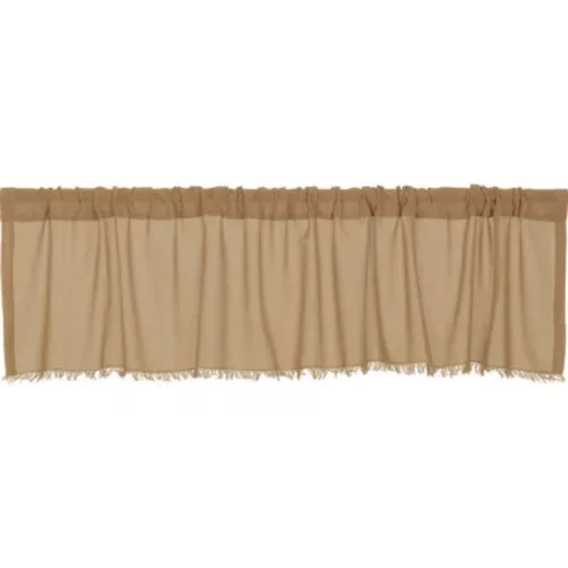 Tobacco Cloth Tailored Valance