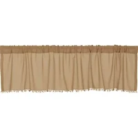 Tobacco Cloth Tailored Valance