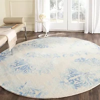Safavieh Dip Dye Collection Collin Floral Round Area Rug