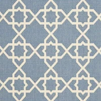 Safavieh Courtyard Collection Nicol Geometric Indoor/Outdoor Round Area Rug