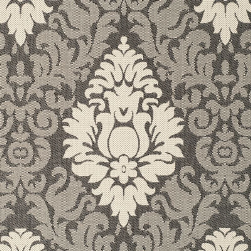 Safavieh Courtyard Collection Louise Damask Indoor/Outdoor Square Area Rug