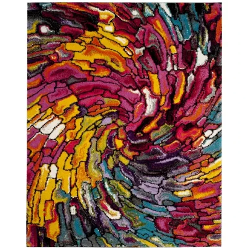 Safavieh Lilly Abstract Shag Rectangular Rugs