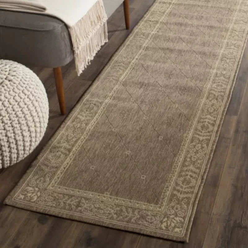 Safavieh Courtyard Collection Oakley Oriental Indoor/Outdoor Runner Rug