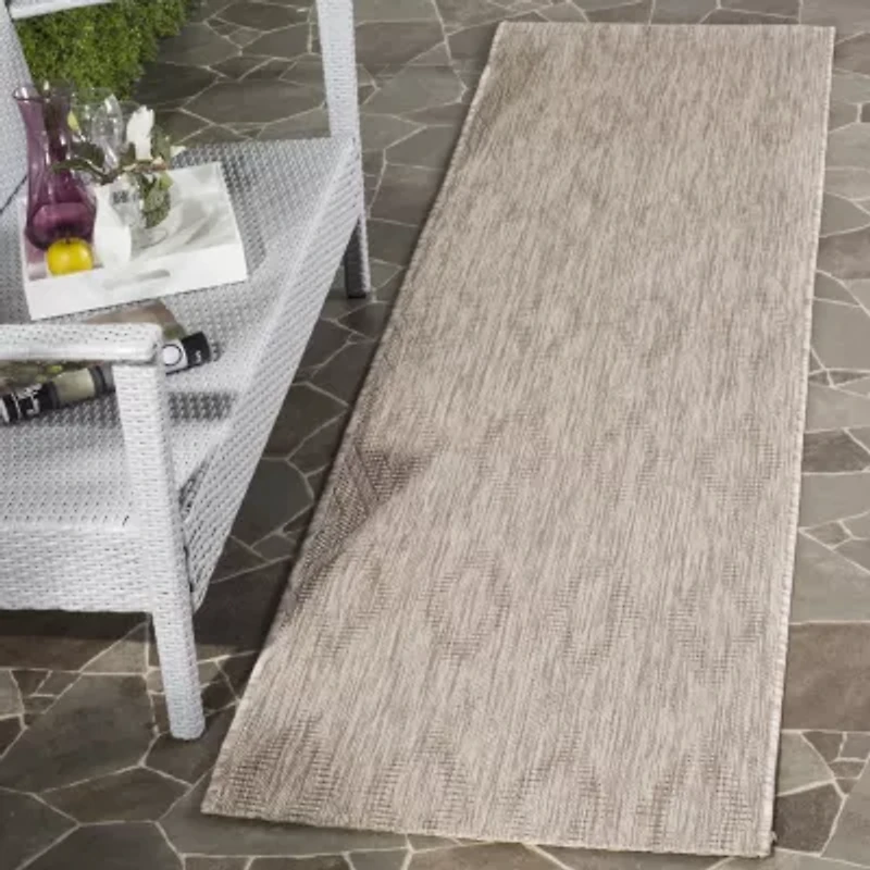 Safavieh Courtyard Collection Elisa Geometric Indoor/Outdoor Runner Rug