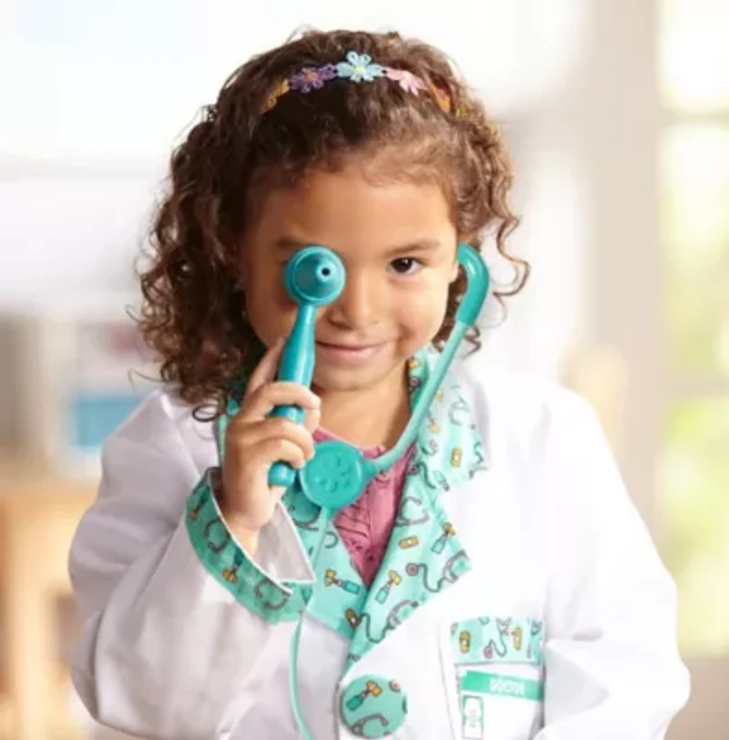 Melissa & Doug Doctor Role Play Unisex Dress Up Costume