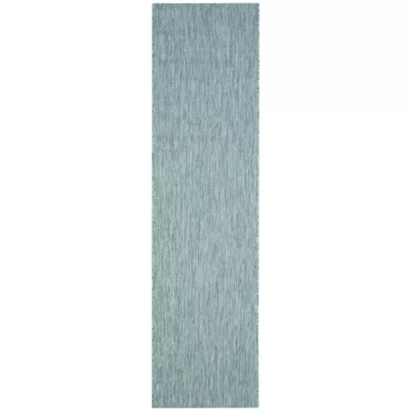 Safavieh Courtyard Collection Monroe Stripe Indoor/Outdoor Runner Rug