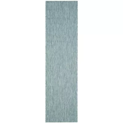 Safavieh Courtyard Collection Monroe Stripe Indoor/Outdoor Runner Rug