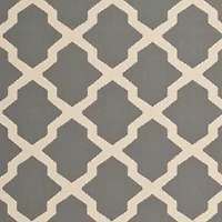 Safavieh Courtyard Collection Bailey Geometric Indoor/Outdoor Square Area Rug