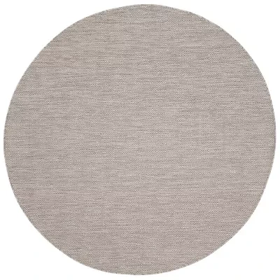 Safavieh Courtyard Collection Monroe Stripe Indoor/Outdoor Round Area Rug