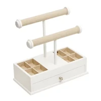 Mele and Co Ivy White Jewelry Organizer