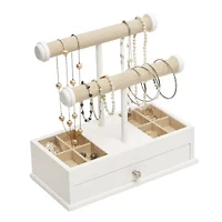 Mele and Co Ivy White Jewelry Organizer