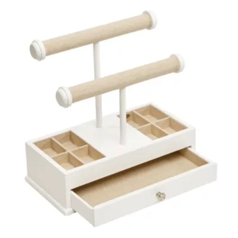 Mele and Co Ivy White Jewelry Organizer