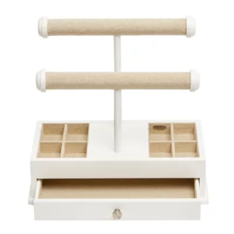 Mele and Co Ivy White Jewelry Organizer