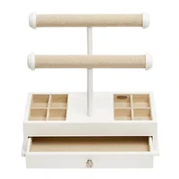 Mele and Co Ivy White Jewelry Organizer
