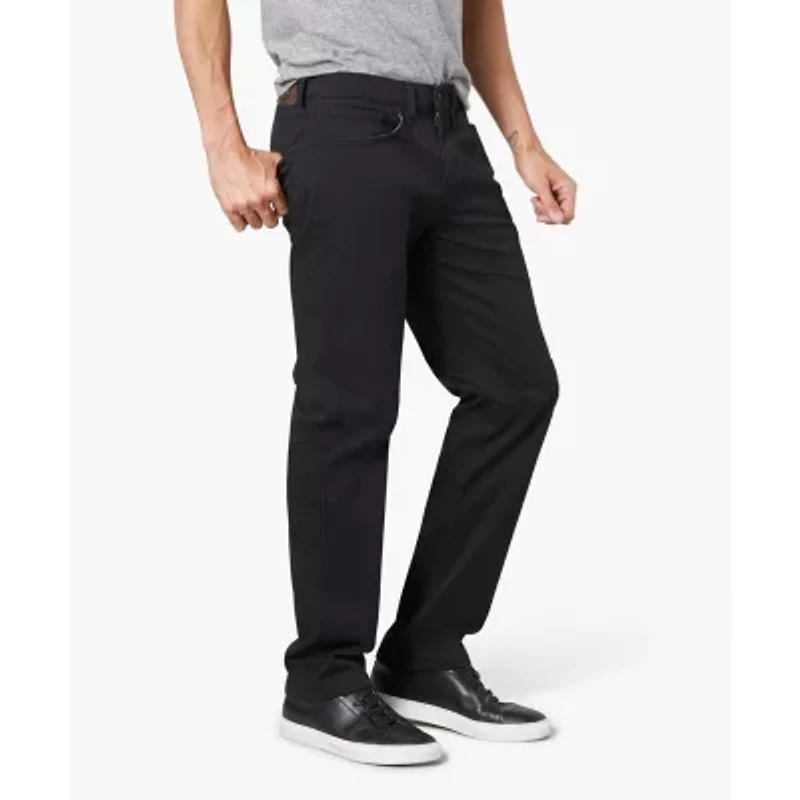 Dockers Jean Cut Khaki All Seasons Tech Mens Comfort Waistband Straight Fit Flat Front Pant