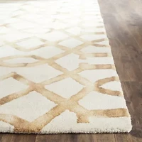 Safavieh Dip Dye Collection Diamond Geometric Square Area Rug