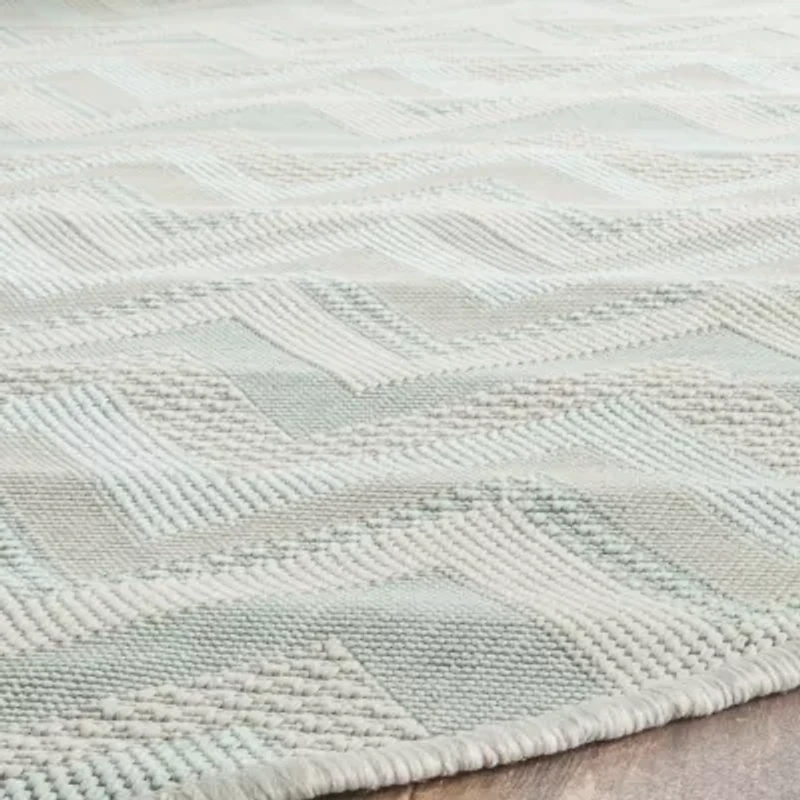 Safavieh Courtyard Collection Duncan Geometric Indoor/Outdoor Runner Rug