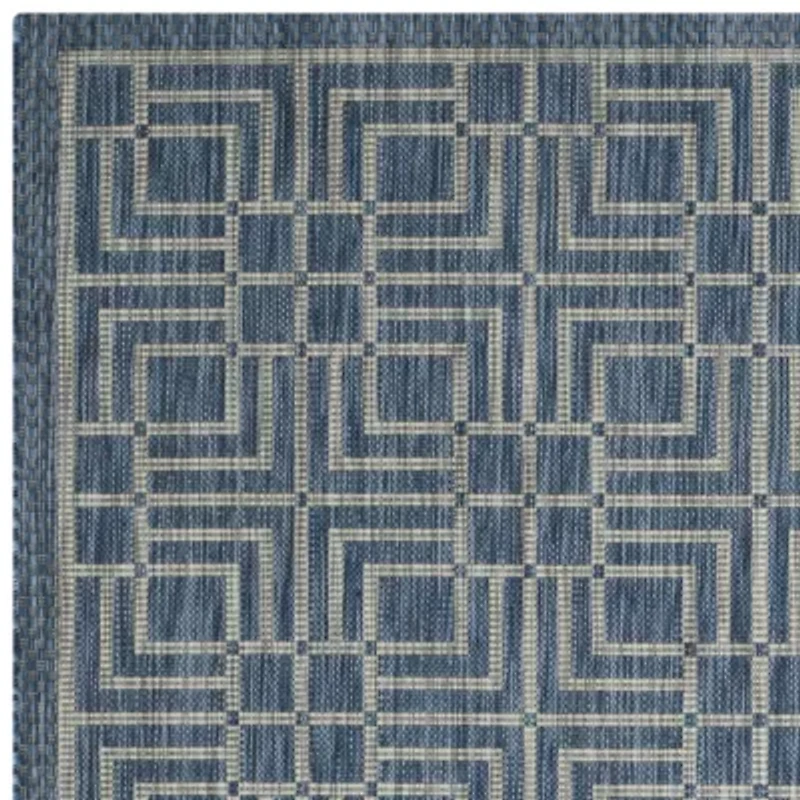 Safavieh Courtyard Collection Adelaide Geometric Indoor/Outdoor Area Rug