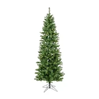 4.5' Prelit Pencil Pine Artificial Christmas Tree