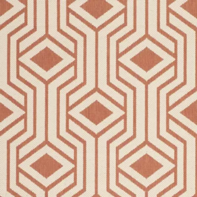 Safavieh Courtyard Collection Dorothy Geometric Indoor/Outdoor Runner Rug