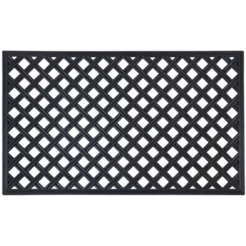 Achim Wrought Iron Lattice Rubber 18"X30" Doormat