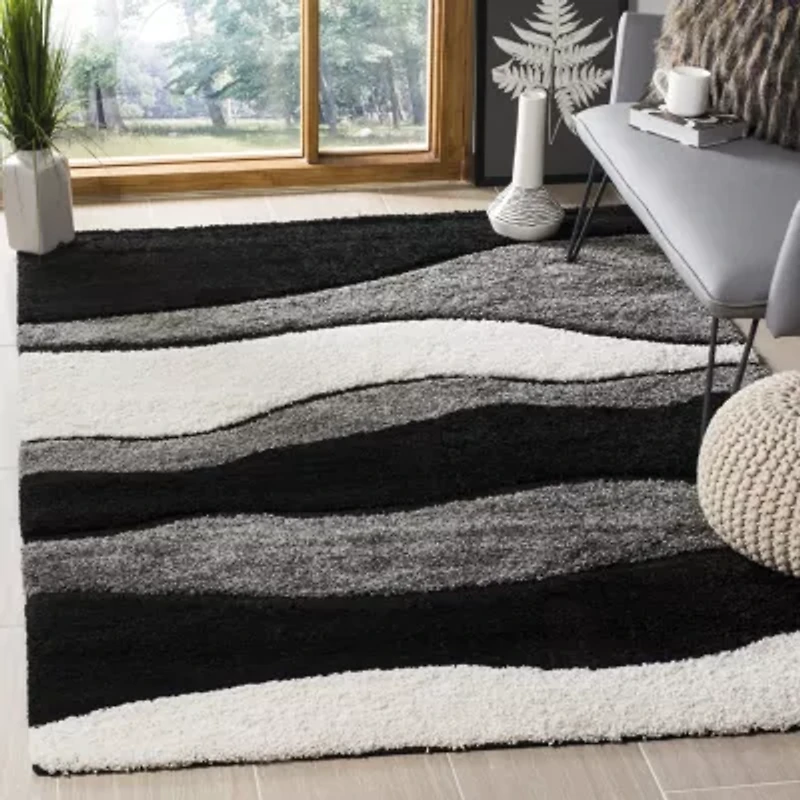 Safavieh Shag Collection Harlow Geometric Area Rug