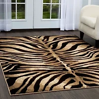 Home Dynamix Tribeca Fawn Animals Runner Rug